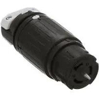 Hubbell CS8264C Locking Connector, 50 amp, 250V, 2 Pole and 3 Wire