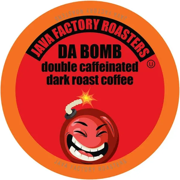 Java Factory Da Bomb Extra Bold Double Caffeinated Coffee Pods