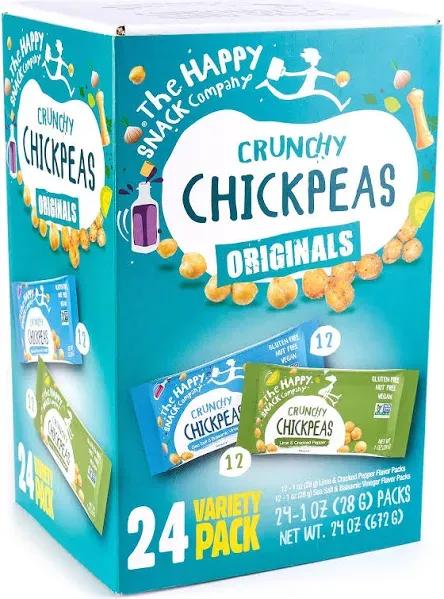 The Happy Snack Company Crunchy Chickpeas Variety Pack