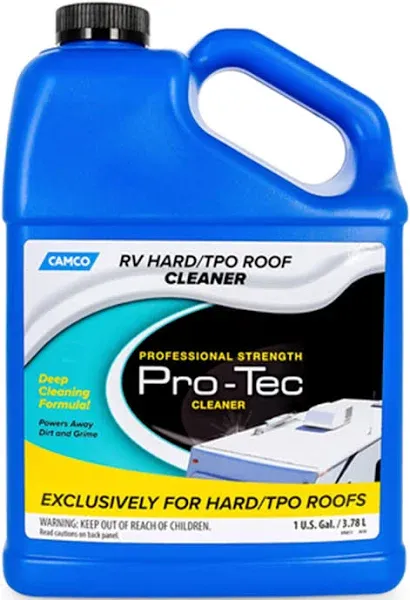 Camco Pro-Tec Professional Strength RV Hard/TPO Roof Cleaner with Deep Cleaning for Long-Lasting Protection Powers Away Dirt and Grime, 32 Ounces