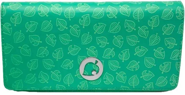 Animal Crossing New Horizons Carrier Bag For Nintendo Switch Teal Leaves - New