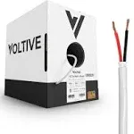 Voltive 14/2 Speaker Wire - CL3 - In-Wall & Direct Burial - OFC - 500ft - White