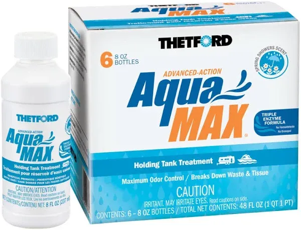 Thetford 96634 Aquamax Spring Showers 6-8 Oz, No Color, 128 Fl Oz (Pack of 1)