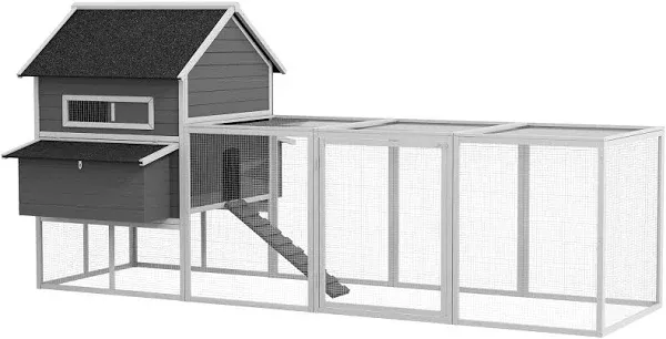 PawHut 137" Wooden Chicken Coop