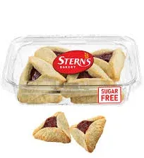 Sugar Free Strawberry Filled Hamentaschen Cookies , Diabetic Cookies for Adults , Low Cholesterol & Low Sodium , Sugar Free Cookies and Snacks , 8 Go