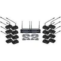 VocoPro Digital-Conference-16 Sixteen Channel UHF Wireless Conference Microphone System | Reverb