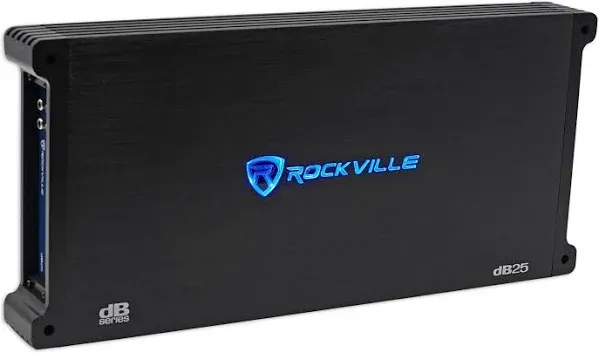 Rockville dB25 2800 Watt/700w CEA RMS 2 Channel Amplifier Car Stereo Amp, Loud!!