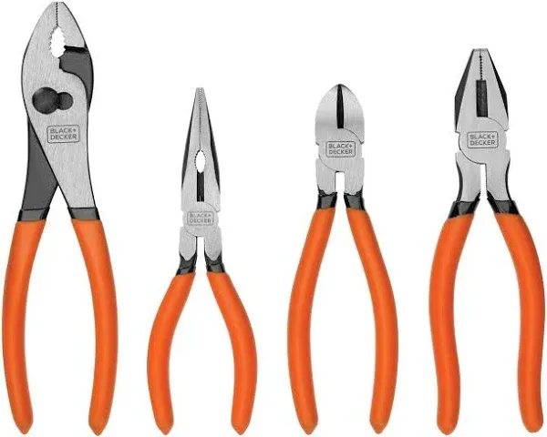 BLACK+DECKER Plier Set, 4-Piece (BDHT84002)