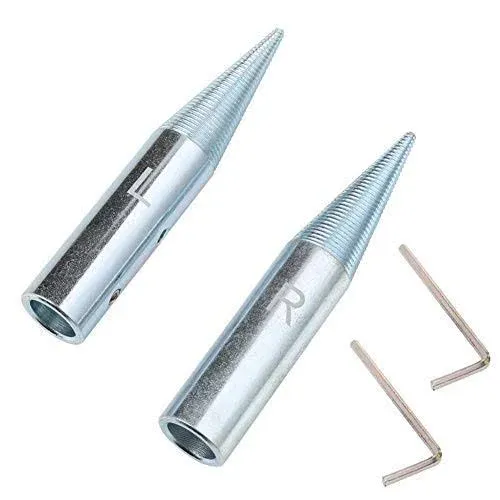 5/8" Spindle Tapered Threaded Adapter Left & Right Pair Suitable for 3/16 Inch to 13/16 Inch Arbor Hole Cloth Polishing Wheel 2