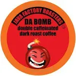 Java Factory Da Bomb Extra Bold Double Caffinated Keurig K Cup, 40 Count