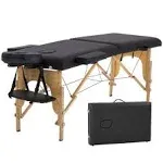 Massage Table Massage  Spa Bed 73 inch Long Height Adjustable Portable 2 Folding