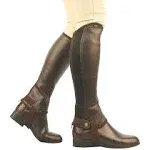 Saxon Equileather Half Chaps, Brown, M