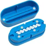 Multiple Pill Splitter. Original Patented Design, with Accurate Pill Alignment, Sturdy Cutting Blade and Blade Guard, for Splitting and Quartering Round or Oblong Pills.US Patent No. 9,827,165.