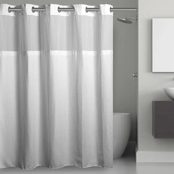 Hookless Microfiber Shower Curtain