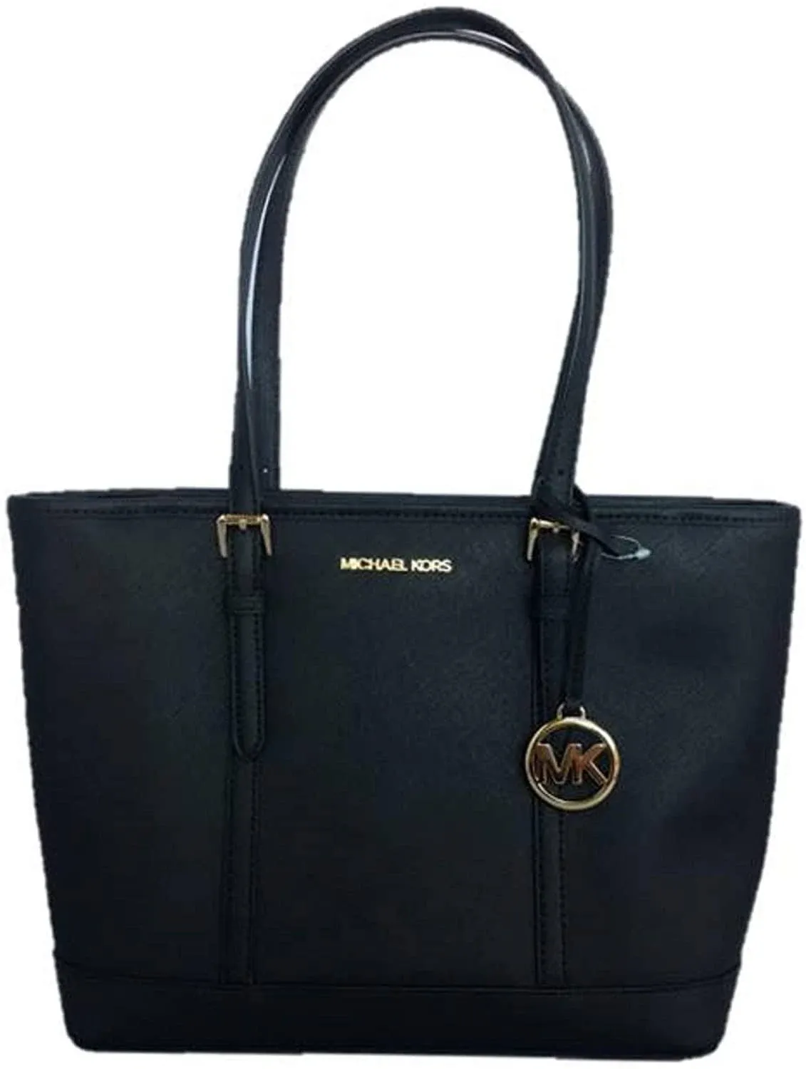 Michael Kors Jet Set Travel Small Saffiano Leather Top-Zip Tote Bag