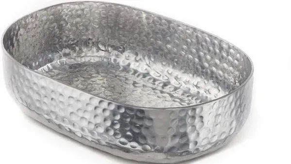 American Metalcraft Hammered Aluminum Oval Entrée Basket ABHS69