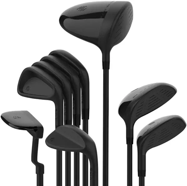 Stix Golf 9 Club Set - Unisex - Black - 9 Clubs - Graphite Shafts - Premium Materials, Modern Design, Quality