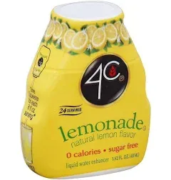 4C Sugar Free A Liquid Water Enhancer 12 Pack, Premium Natural Flavors, 0 Calories (Lemonade, 1.62 Ounce (Pack of 12))