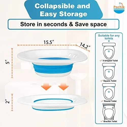 Pochik Sitz Bath, Sitz Bath for Hemorrhoids, Sitz Bath for Toilet Seat