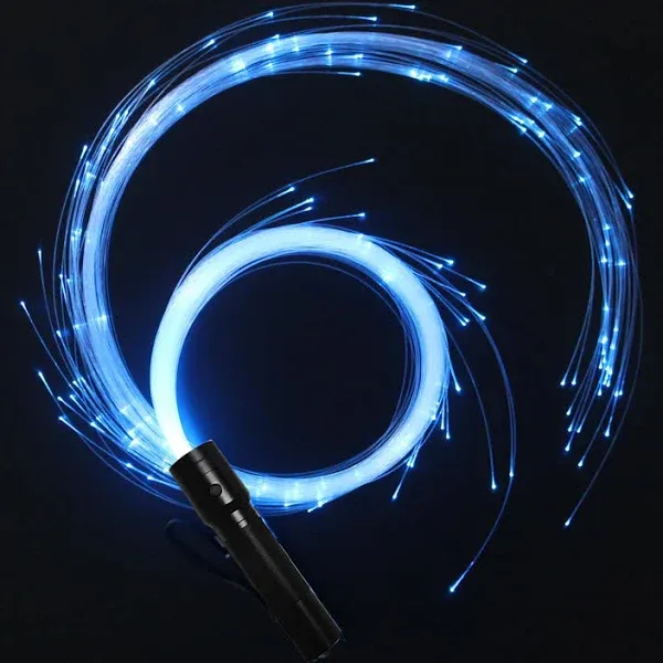 CHINLY LED Whip Lights, Fiber Optic Whip for Dancing, with 40 Color Effect Mode, APP Control and 360°Swivel, Rechargeable Rave Light for Parties, Light Shows, Unique Gifts for Girlfriend,Girl,Wife