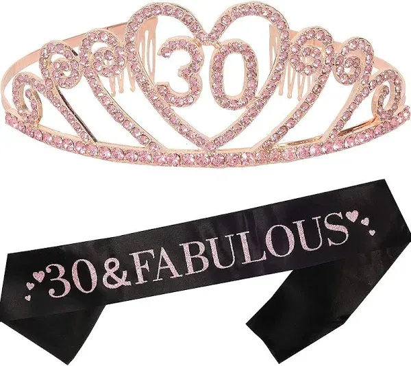 30th Birthday Tiara &amp;  Sash