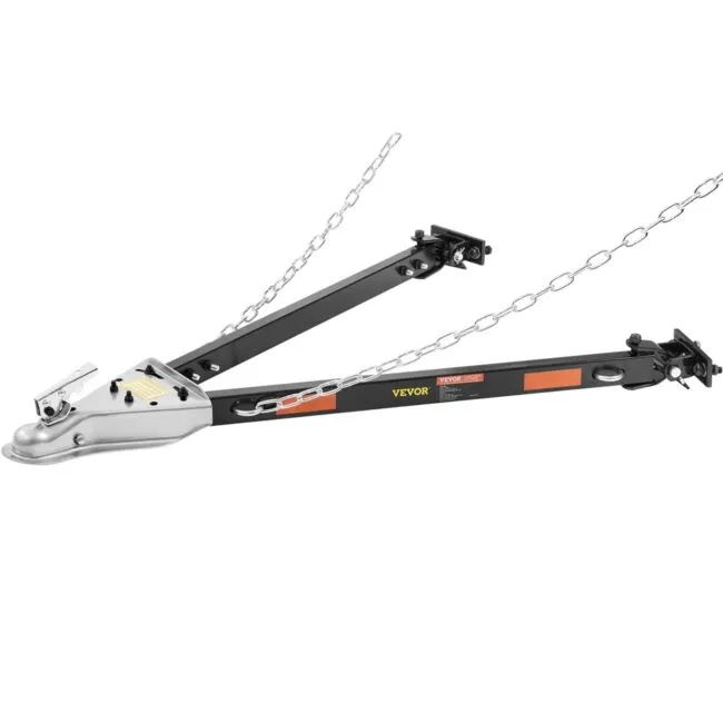 VEVOR Tow Bar, 5500 lbs Towing Capacity with Chains, Powder-Coating Alloy Ste...