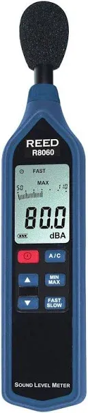 REED Instruments R8060 Sound Level Meter with Bargraph