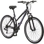 Schwinn GTX Comfort Adult Hybrid Bike, Men and Women, Dual Sport Bicycle, 700c Wheels, Step-Through or Step-Over Lightweight Aluminum Frame