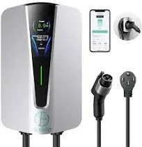 TELGEOOT Level 2 EV Charger 48Amp Indoor/Outdoor Electric Car Charger EVSE SAE J1772