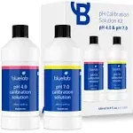 Bluelab pH 4.0 & 7.0 Calibration Solution Kit - pH Meter & pH Pen Calibration for Balanced Nutrient Solution NIST Traceable | Hydroponics, Gardening & Growing Tents (500 ml/ 16.9 Fl Oz Each)