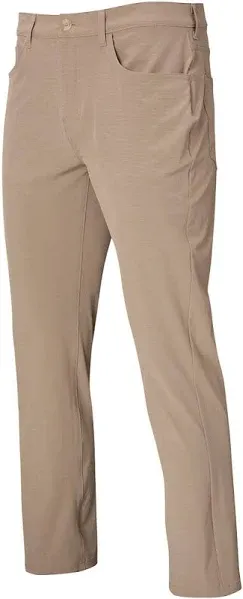 Callaway Men's Everplay 5-Pocket Horizontal Golf Pants, Size 34, Khaki Heather