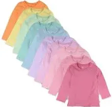 HonestBaby Multipack Long Sleeve T-Shirts Tee 100% Organic Cotton Baby