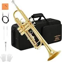 Eastar BB Standard Trumpet Set For Beginner, Brass Student Trumpet Instrument ...