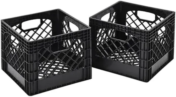 Juggernaut Storage 16 Quart Storage Crate Set of 2 (2 Pack)