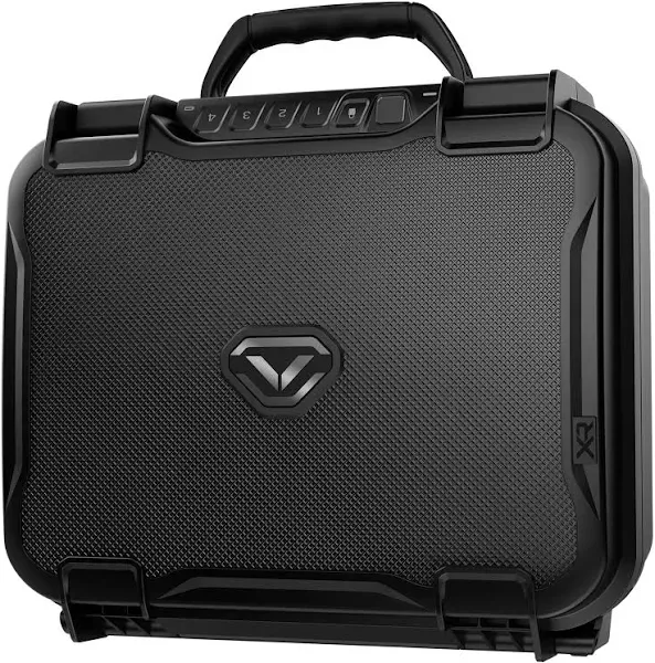 VAULTEK LifePod XR Series Biometric Weatherproof Locking Case Modular Interior Secure Rugged Portable Electronic LockBox with Backlit Keypad (Special Edition Covert Black)