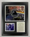 Legends Never Die Pink Floyd Mosaic- English Rock Band Collectible | Framed Photo Collage Wall Art Decor - 12"x15" (16187U)