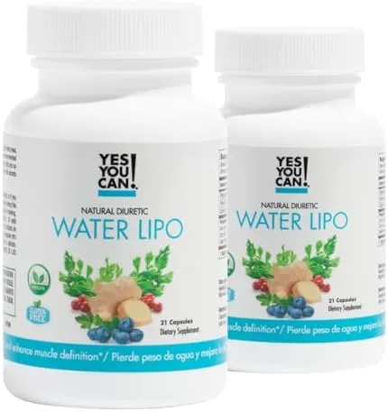 Natural Water Lipo Diuretic Cleanse with Electrolytes and Vitamins - Gluten