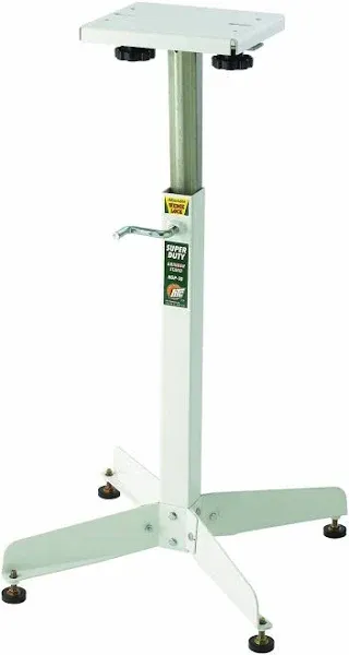 HTC Adjustable Bench Top Grinder Stand, 500-pound Weight Capacity, HGP-10 , White