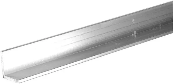 Hillman Steelworks Milled 1 In. x 4 Ft., 1/8 In. Aluminum Solid Angle