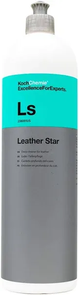 KOCHCHEMIE Leather Star - Deep Cleaner for Leather; Revitalizes, Preserves, and Protects; Pleasant Fragrance, Color Intensifying Appearance, Supple Soft Feel; Does not Cause Slipperiness (1 Liter)