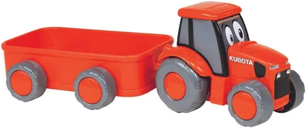 New Ray Kubota Lil' Orange Farm Tractor and Wagon