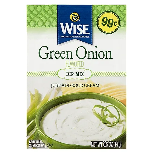 Wise Dip Mix Green Onion Flavored 0.5 Ounces