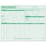 Tops 3287 Employee Record File Folders, Straight Cut, Letter, Green, 20/Pack