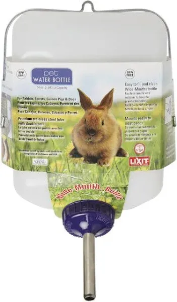 Lixit Wide Mouth Rabbit Water Bottle