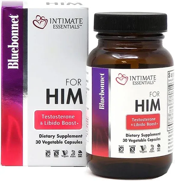 Bluebonnet Intimate Essentials for Him Testosterone & Libido Boost