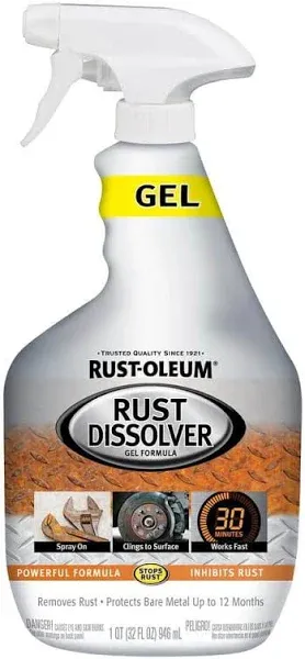 Rust-Oleum 300112 Rust Dissolver Gel, 32 oz