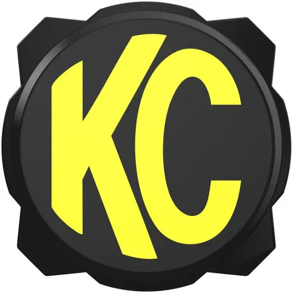 KC HiLiTES 6in. Hard Cover for Gravity Pro6 LED Lights (Single) - Black w/Yellow KC Logo - 5111