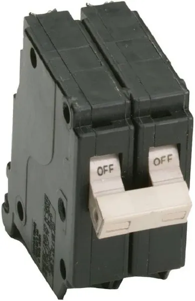 EATON CHF250 Series 50A DP Circuit Breaker, No Size, Black