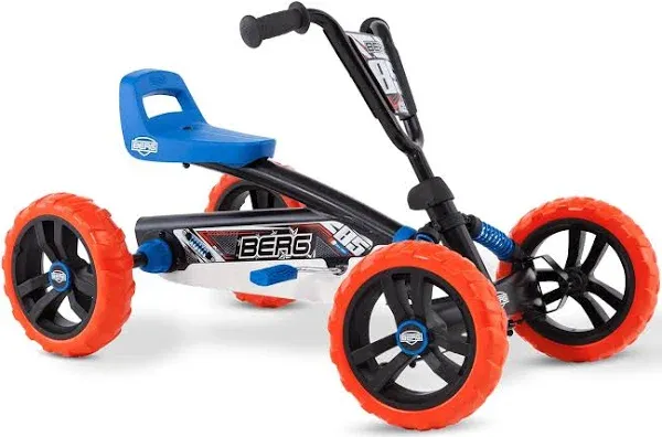 BERG Pedal Kart Buzzy Nitro with Soundbox | Pedal Go Kart, Kids Ride On Toys | Pedal Cars for Kids 2-5 | Outdoor Toys Go Cart for Boys & Girls | Safe 4-Wheel Stability, EVA Tires