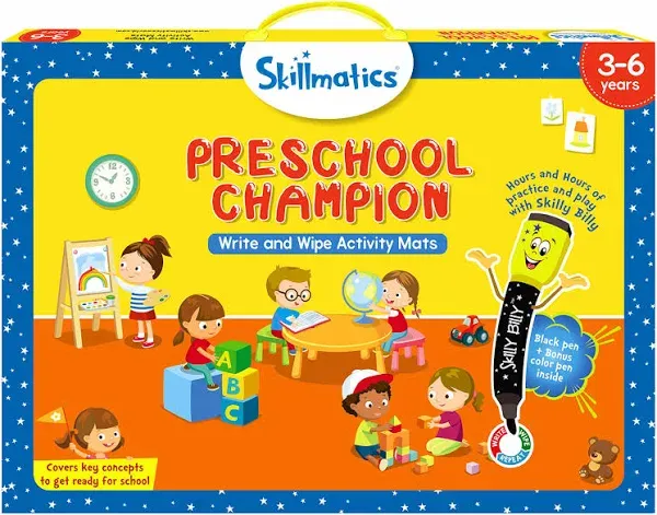 Skillmatics Preschool Champion - Children Early Education - Repeatable Write